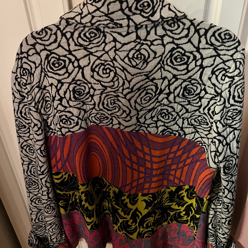 Colorful Patterned Button-Up Jacket - image 2